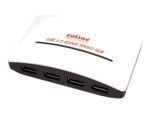 ROLINE USB 3.0 Hub "Black and White"