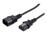 Strømkabel - power IEC 60320 C13 til IEC 60320 C14