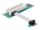 Riser card PCI Express x1 > 2x PCI 32Bit 5 V with flexible cable 9 cm left insertion