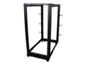 Startech 25U 19" Open Frame Server Rack, 4 Post Adjustable Depth 22-40" Mobile, Free Standing Rolling Network/Computer Equipment Data Rack, Dell PowerEdge, HP ProLiant ThinkServer