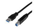 StarTech 1m 3 ft Certified SuperSpeed USB 3.0 A to B Cable Cord