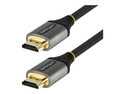 Startech 6ft (2m) Premium Certified HDMI 2.0 Cable with Ethernet, High Speed Ultra HD 4K 60Hz HDMI Cable HDR10, ARC, HDMI Cord For Ultra HD Monitors, TVs, Displays, w/ TPE Jacket