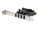 Startech 4-Port PCI Express SuperSpeed USB 3.0 Controller Card with UASP