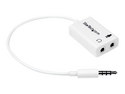 Startech 4 Position Microphone and Headphone Splitter 3.5 mm 4 Pin / 4 Pole Mic and Audio Combo Splitter Cable (MUYHSMFFADW)