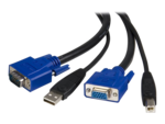 10 ft 2-in-1 Universal USB KVM Cable