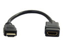 Startech 6 in HDMI Extension Cable, Short HDMI Cable Male to Female, 4K HDMI Cable Extender, 4K 30Hz UHD HDMI Port Saver M/F, High Speed HDMI 1.4, 10.2Gbps Bandwidth, 30AWG, Black