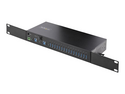 Startech 16-Port Industrial USB 3.0 Hub 5Gbps, Metal, DIN/Surface/Rack Mountable, ESD Protection, Terminal Block Power, up to 120W Shared USB Charging, Dual-Host Hub/Switch (5G16AINDS-USB-A-HUB)