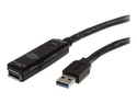 StarTech 16.4ft Active USB 3.0 Extension Cable with AC Power Adapter