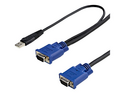 StarTech 10 ft Ultra Thin USB VGA 2-in-1 KVM Cable