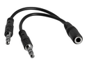 Startech 3.5mm 4 Position to 2x 3 Position 3.5mm Headset Splitter Adapter