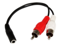 Startech 6in RCA to 3.5mm Female Cable