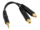 6 in. 3.5mm Audio Splitter Cable