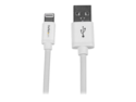 Startech 2m (6ft) Long White Apple 8-pin Lightning Connector to USB Cable for iPhone / iPod / iPad