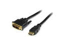 Startech 6ft (1.8m) HDMI to DVI Cable, DVI-D to HDMI Display Cable (1920x1200p), Black, 19 Pin HDMI Male to DVI-D Male Cable Adapter, Digital Monitor Cable, M/M, Single Link