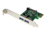 2 Port PCI Express (PCIe) SuperSpeed USB 3.0 Card Adapter with UASP